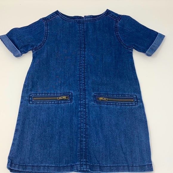 Gap dark blue denim boxy cut dress. size:2T - Picture 3 of 3
